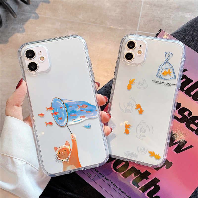 Apple Iphone 15 Pro Max - Etui na telefon Lovely Fishes Clear