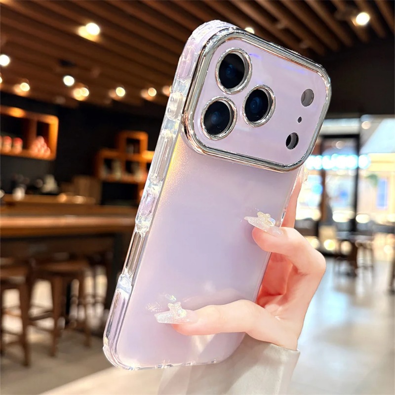 Camera Lens Protector - Błyszczące etui na telefon z efektem