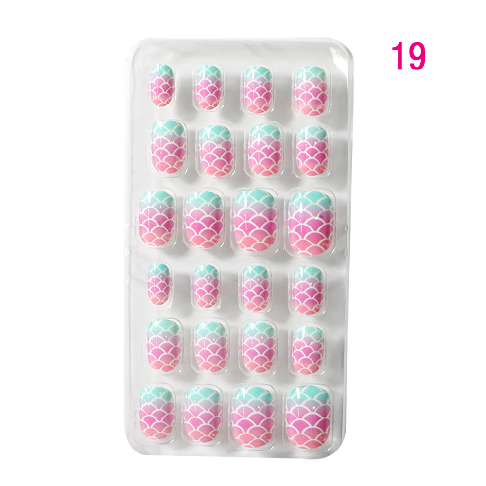Full Cover Adhesive - Kreskówkowe, naklejane, pełne pokrycie, sztuczne paznokcie