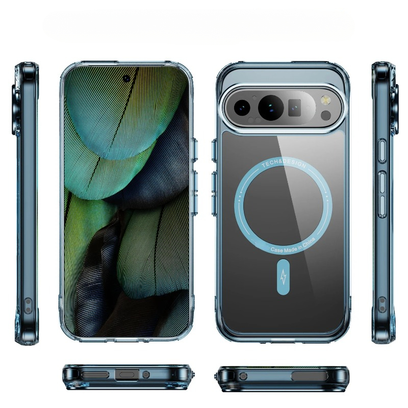 Google Pixel 9 Pro - Nieżółknące, odporne na wstrząsy akrylowe etui