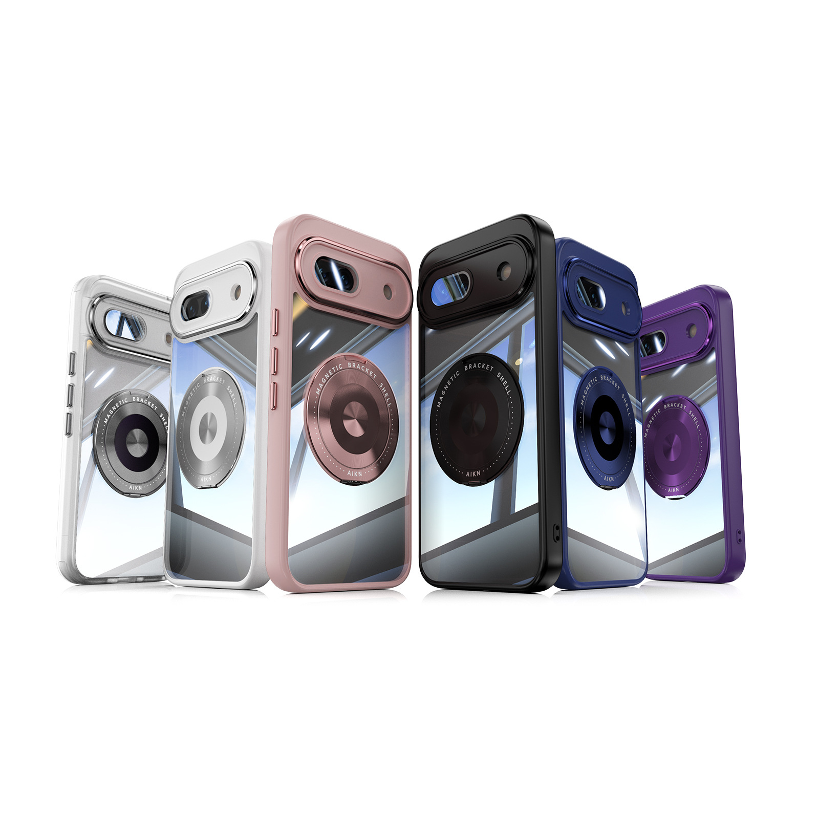 Google Pixel 9 Pro - Magnetyczne metalowe obudowa TPU do Google