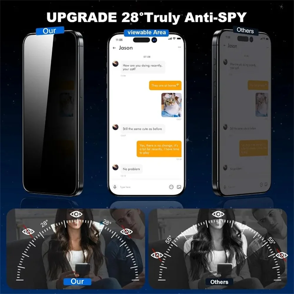 1-5 szt. Łatwy montaż, szkło a – Privacy Screen Protector recenzja i cena